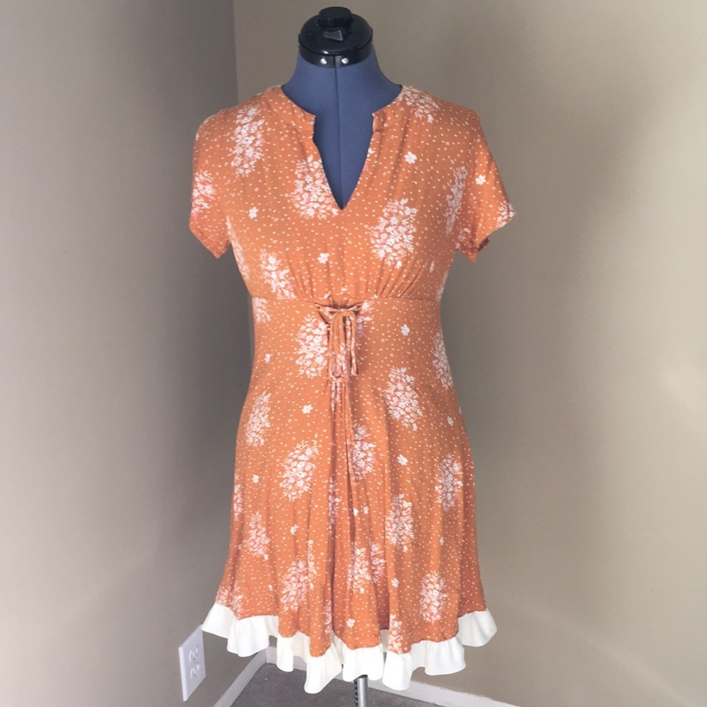 Goldenrod Boho Tunic Lace Xhilaration M